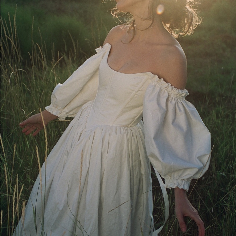Elegant Off-Shoulder White Dress